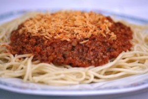 Tempeh Spaghetti Bolognese