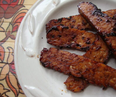 Tempeh Bacon on a plate