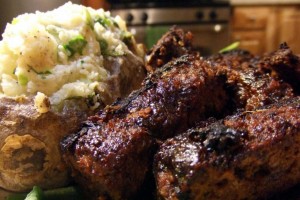 Balsamic BBQ Seitan and Tempeh Ribs