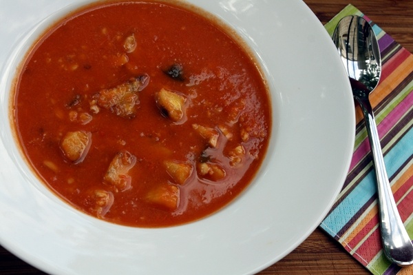 Crumbled Tempeh in Smokey Tomato Soup from Love and Flour